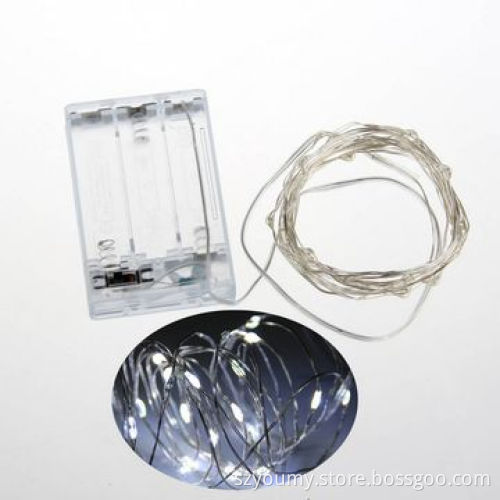 AA Battery Operated Fairy string, 2M Mini LED Copper Wire light for XMS Red/White/Green/Yellow